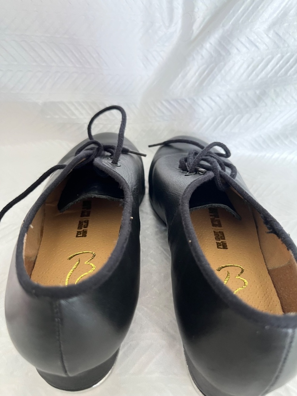 BLOCH Jazz Tap Leather Tap Shoes Children’s Size 13.5 SO301G Girls - Picture 4 of 11